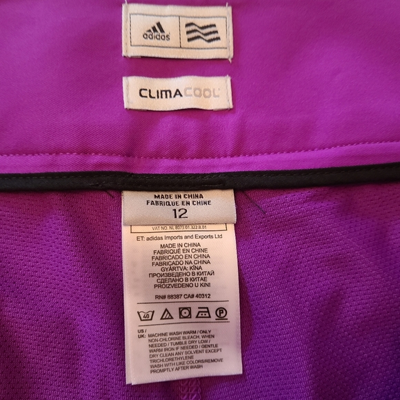 Adidas Climacool Purple Lined Athletic Skirt in Size 12 - Picture 2 of 8